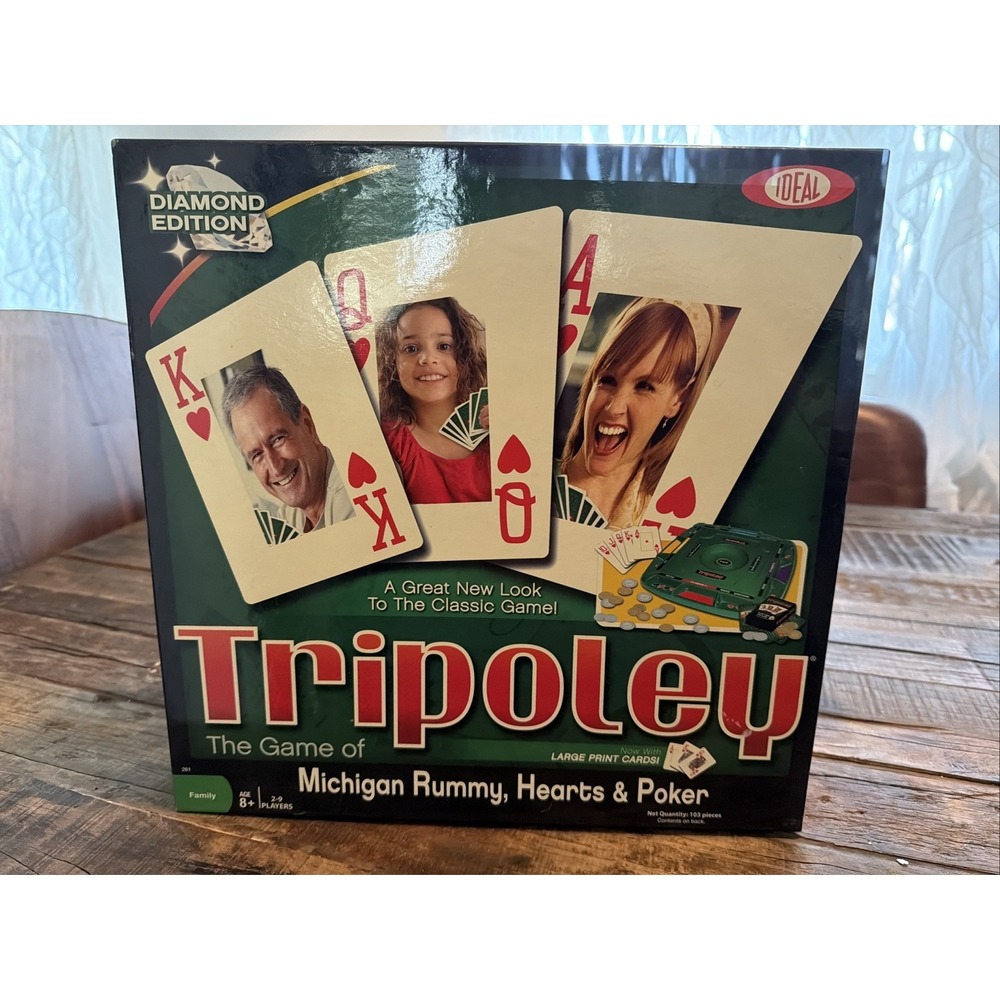 2009 Cadaco Tripoley Diamond Edition Board Game Complete